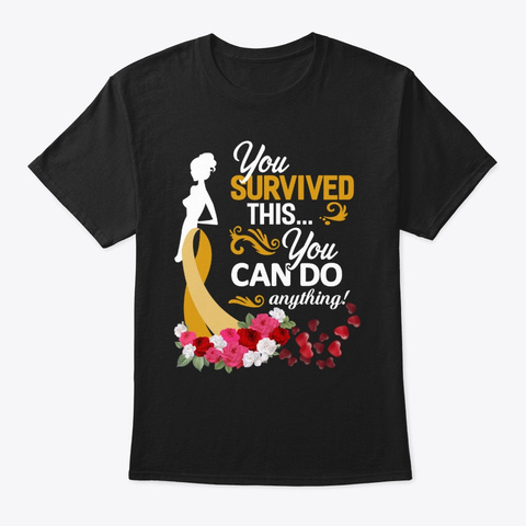 Wish End Cure Childhood Cancer Awareness Black T-Shirt Front