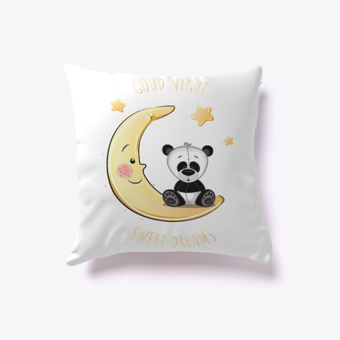 Sweet Dreams Panda White Camiseta Front