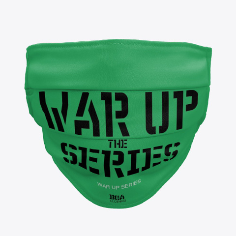 Bga: War Up Series Iii (Facemask) Green T-Shirt Front