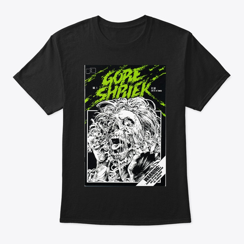 Gore Shriek #1 Cover Design Black T-Shirt Front