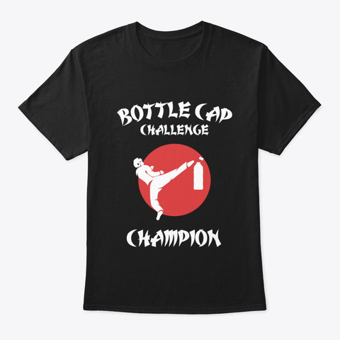 Bottle Cap Challenge Champion Shirt Black T-Shirt Front