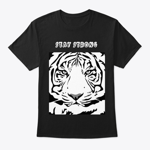 2020 Tiger T Shirt Black T-Shirt Front