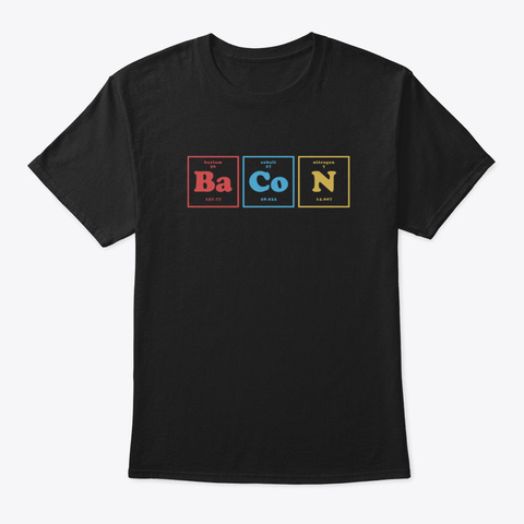 Bacon Chemistry Fspoa Black Camiseta Front