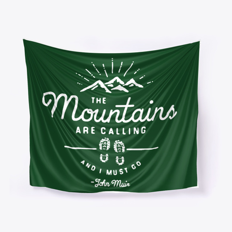 The Mountains Are Calling White T-Shirt Front