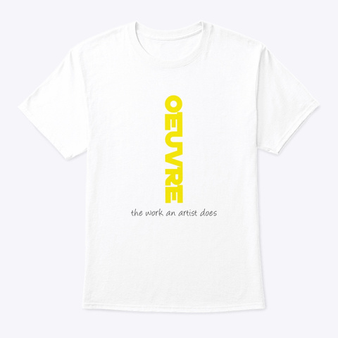 Oeuvre! White áo T-Shirt Front