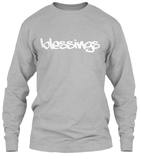Blessings Sport Grey T-Shirt Front