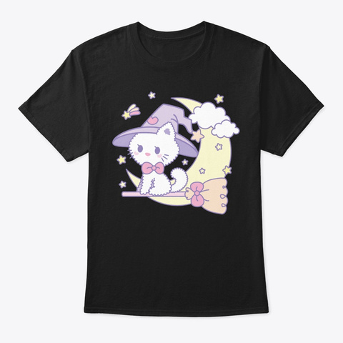 Little Witches Cat Fitted Scoop T-shirt