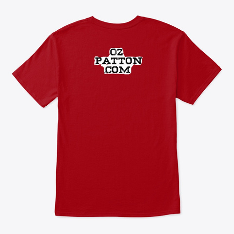 Best Of Oz Patton Deep Red T-Shirt Back