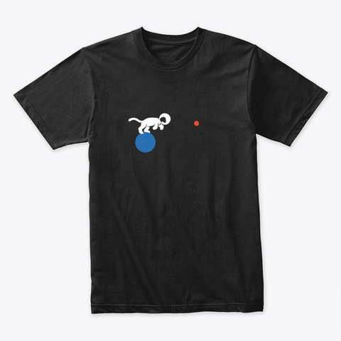 Catstronaut 🚀 #Sfsf Black T-Shirt Front
