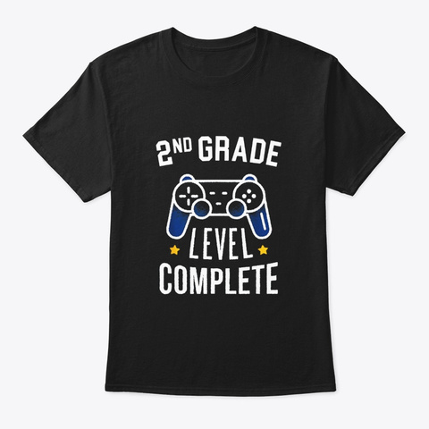 2nd Grade Level Complete End Of The Black T-Shirt Front