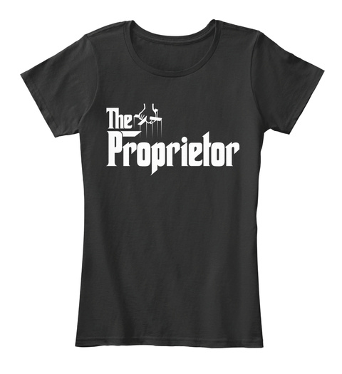 The Proprietor Black T-Shirt Front