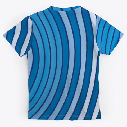 Archimedean Spiral Series   Light Blues Standard T-Shirt Back