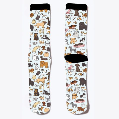 Dog Lover Socks  Standard áo T-Shirt Front