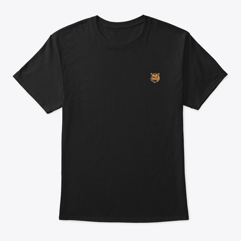 Tiger Heart Black T-Shirt Front