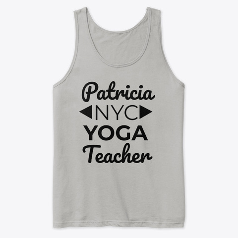 Custom Yoga Teacher Athletic Heather T-Shirt Front