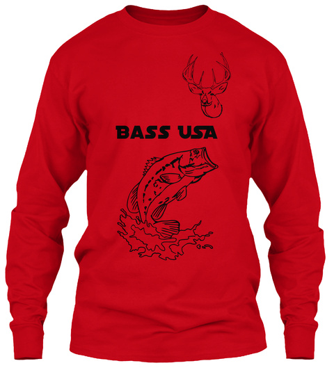 Bass Usa Red T-Shirt Front