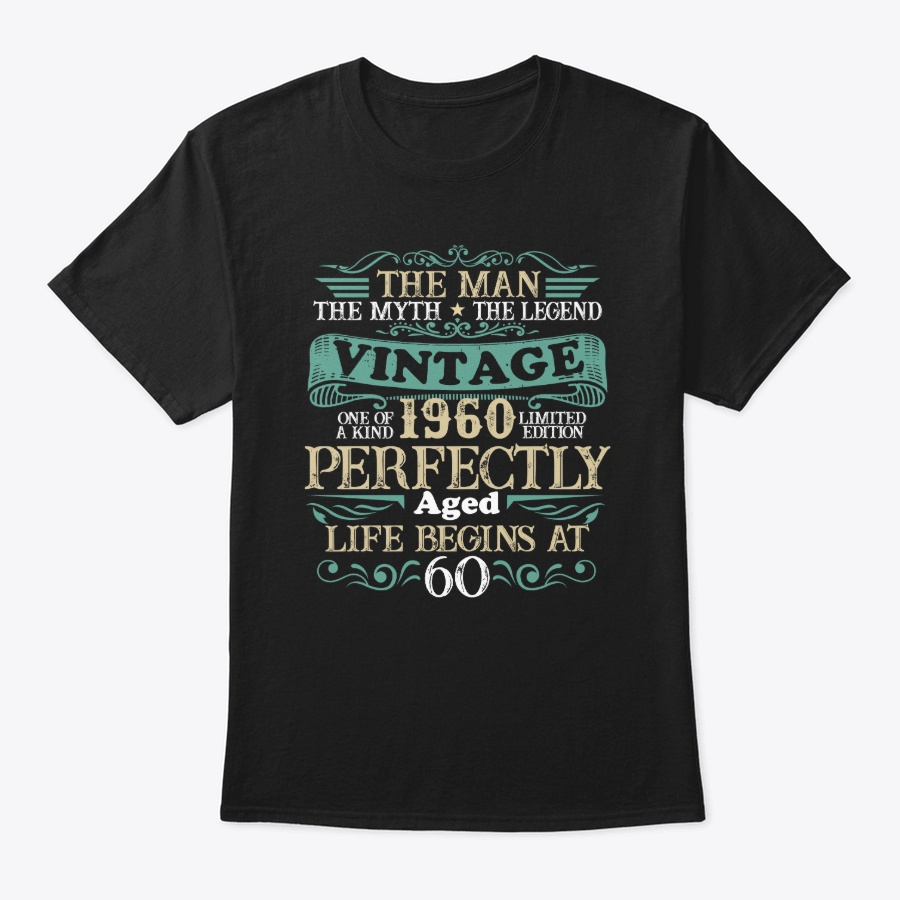 60th Birthday The Man Myth Legend 1960 Unisex Tshirt