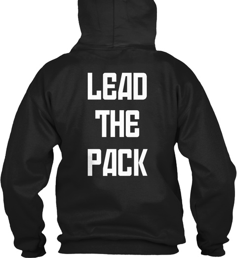Lead The Pack Black T-Shirt Back