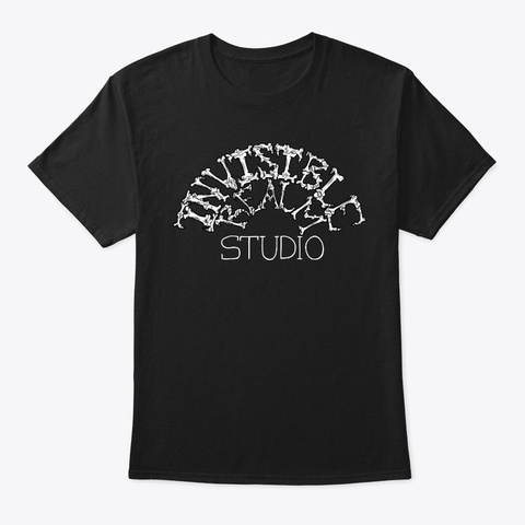 Invisible Realm Studio  Logo    Black T-Shirt Front