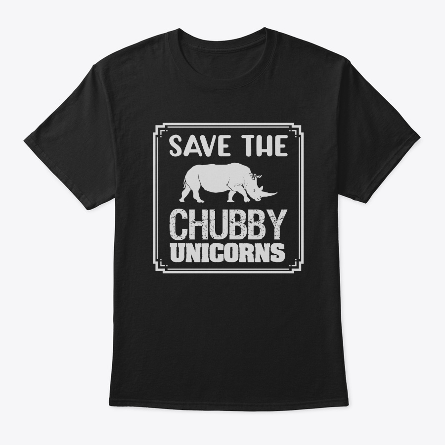 Save The Chubby Unicorns Funny Rhino Unisex Tshirt