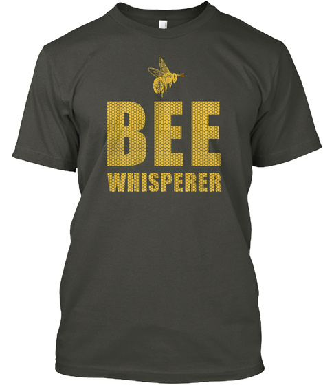 Bee Whisper Smoke Gray T-Shirt Front