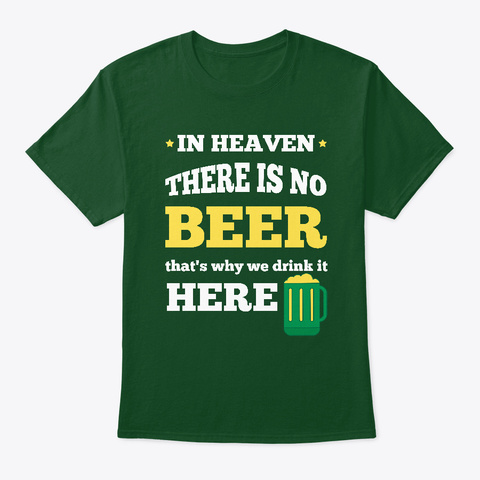 St Patrick's Day Funny Quote Humor Deep Forest T-Shirt Front