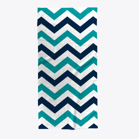 Chevron Pattern   Teal And Navy Blue Standard T-Shirt Front