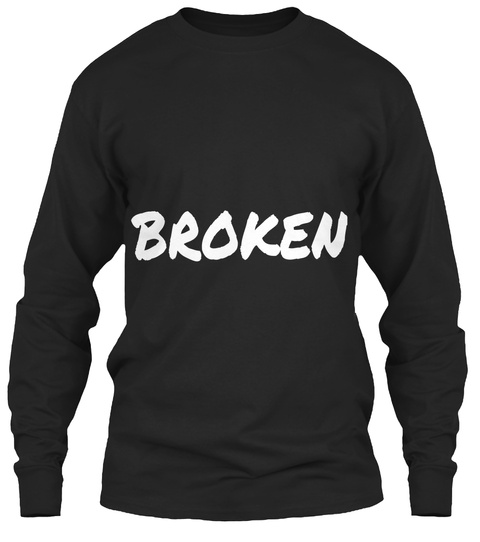 Broken Black T-Shirt Front