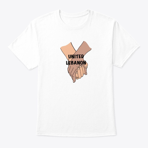United Lebanon White T-Shirt Front