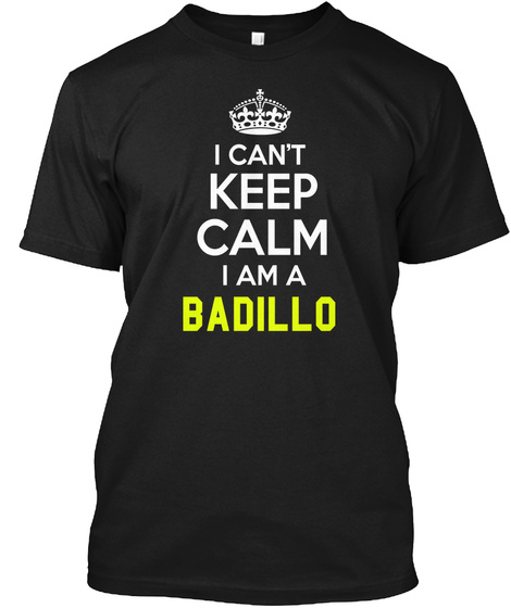 Badillo Black T-Shirt Front
