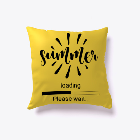 Summer Loading #Boosted Pillow Yellow T-Shirt Front