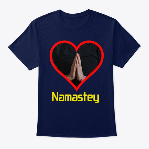 Namaste Male Navy T-Shirt Front