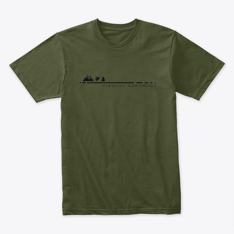 Creation Admiration Military Green T-Shirt Front