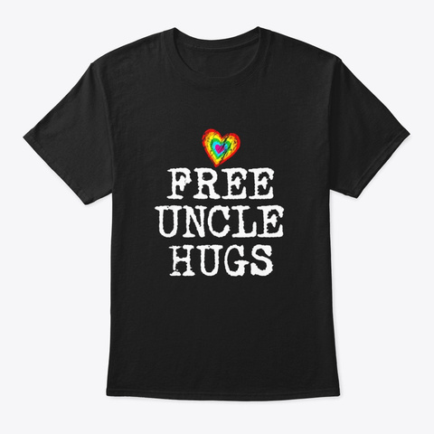 Gay Pride Free Hugs For Lgbt T Shirt For Black T-Shirt Front