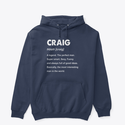 Craig Shirt Navy áo T-Shirt Front