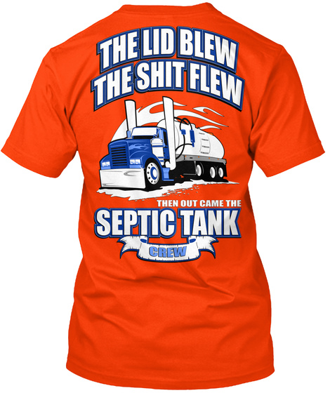 Septic Truck Pumper Lid Blew Left Chest