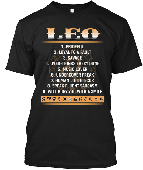 Leo Zodiac T Shirt - Leo Horoscope