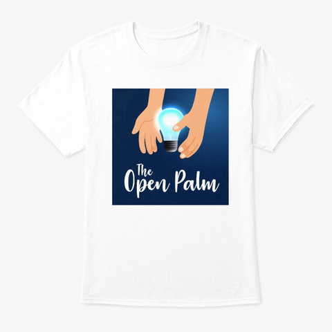 The Open Palm White T-Shirt Front