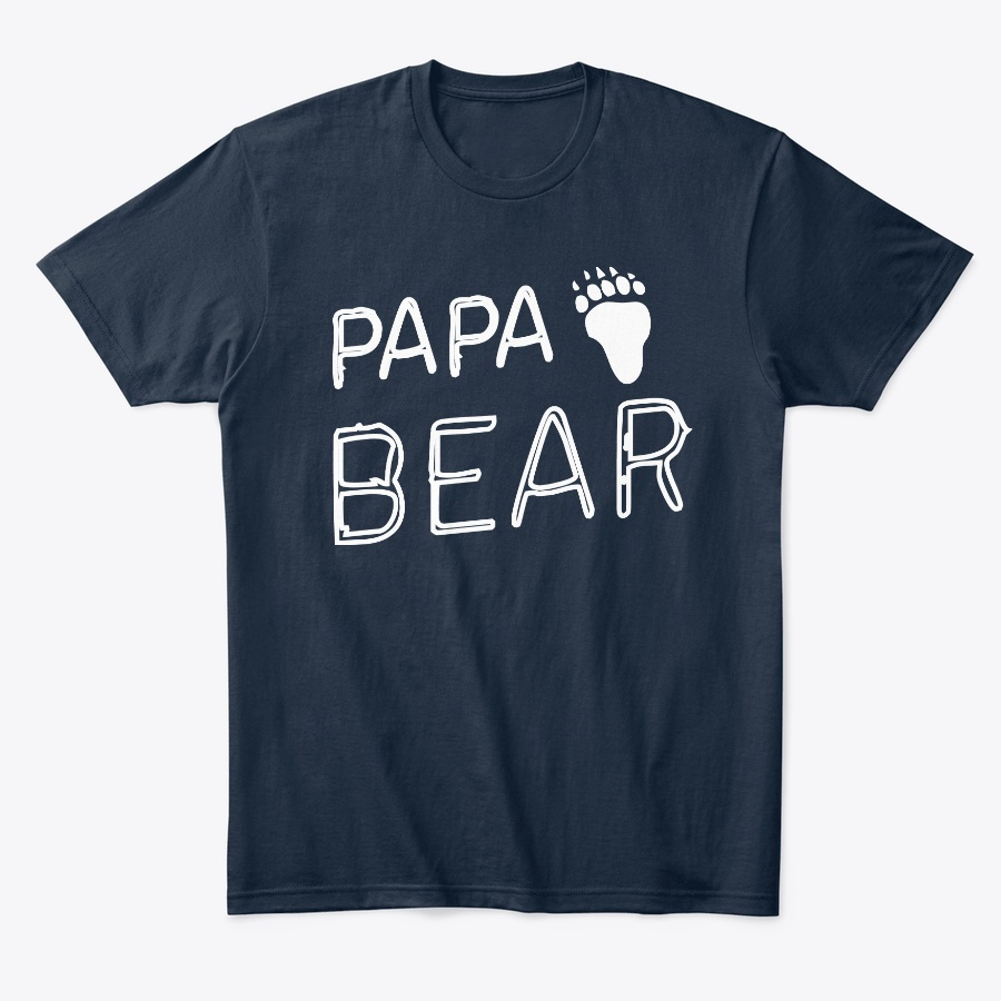 Mens Papa Bear Awesome Camping Tee