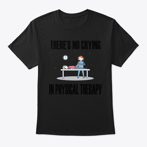 Funny Therapists There's No Crying In  Black Kaos Front