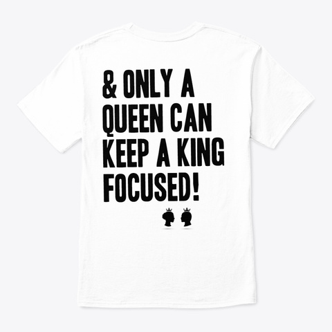 King And Queen Tshirt White T-Shirt Back