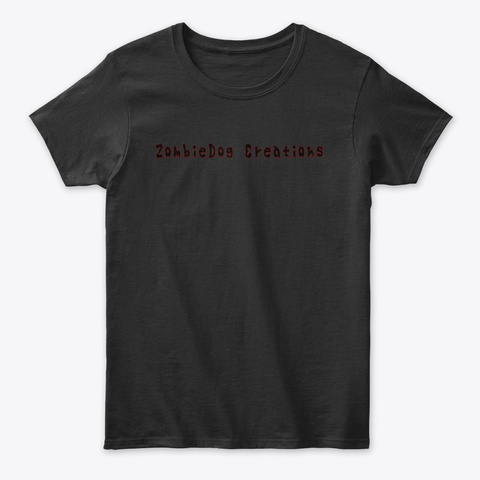 Zombie Dog Creations Black áo T-Shirt Front