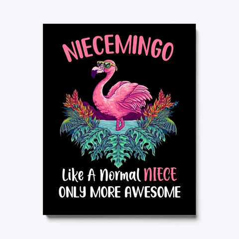Niecemingo Like An Niece Only Awesome Black T-Shirt Front