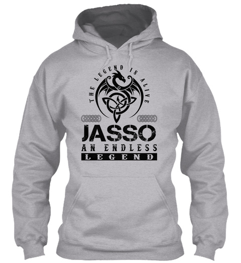 Jasso   Legends Alive Sport Grey T-Shirt Front