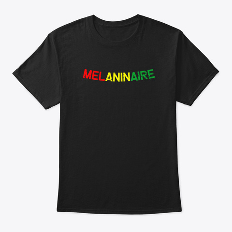 Melaninaire Oue5a Black T-Shirt Front