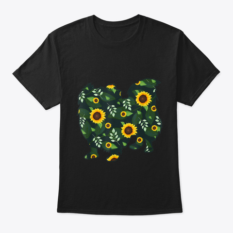 Pekingese Sunflower Girl Floral Pelchie Unisex Tshirt