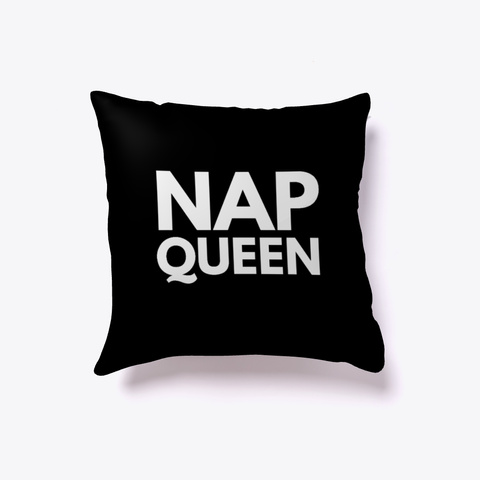 Nap Queen #Boosted Pillow Black T-Shirt Front