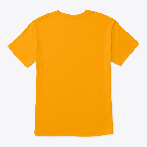 Classic Cool Tshirt Design Roller Blade Gold T-Shirt Back