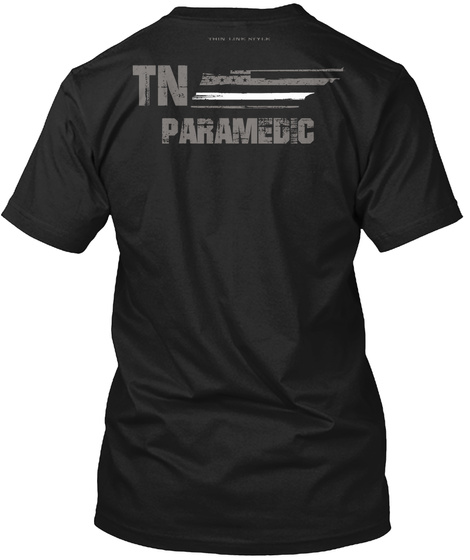 Tn Paramedic Black T-Shirt Back