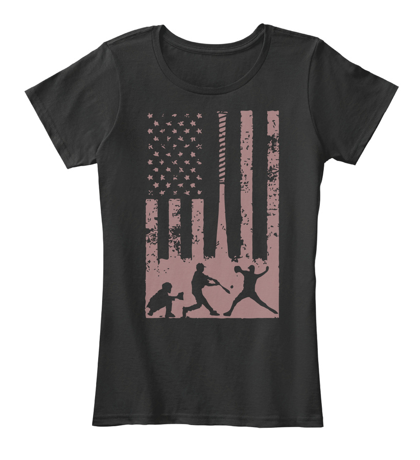 Baseball Mom- Baseball Us Flag Unisex Tshirt